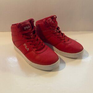 Fila Red Higtops Kids size 2